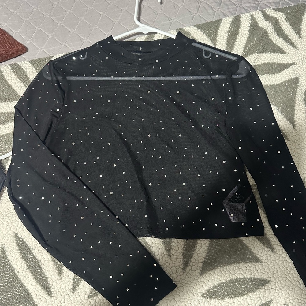 SHEIN Black Sequin Hat